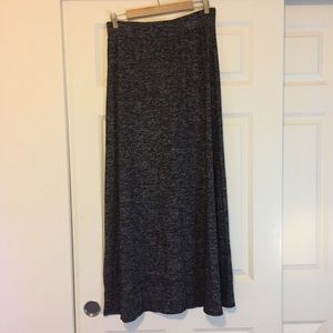 Black & Grey Maxi Skirt